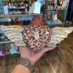 Milagros Corazon with Wooden Wings