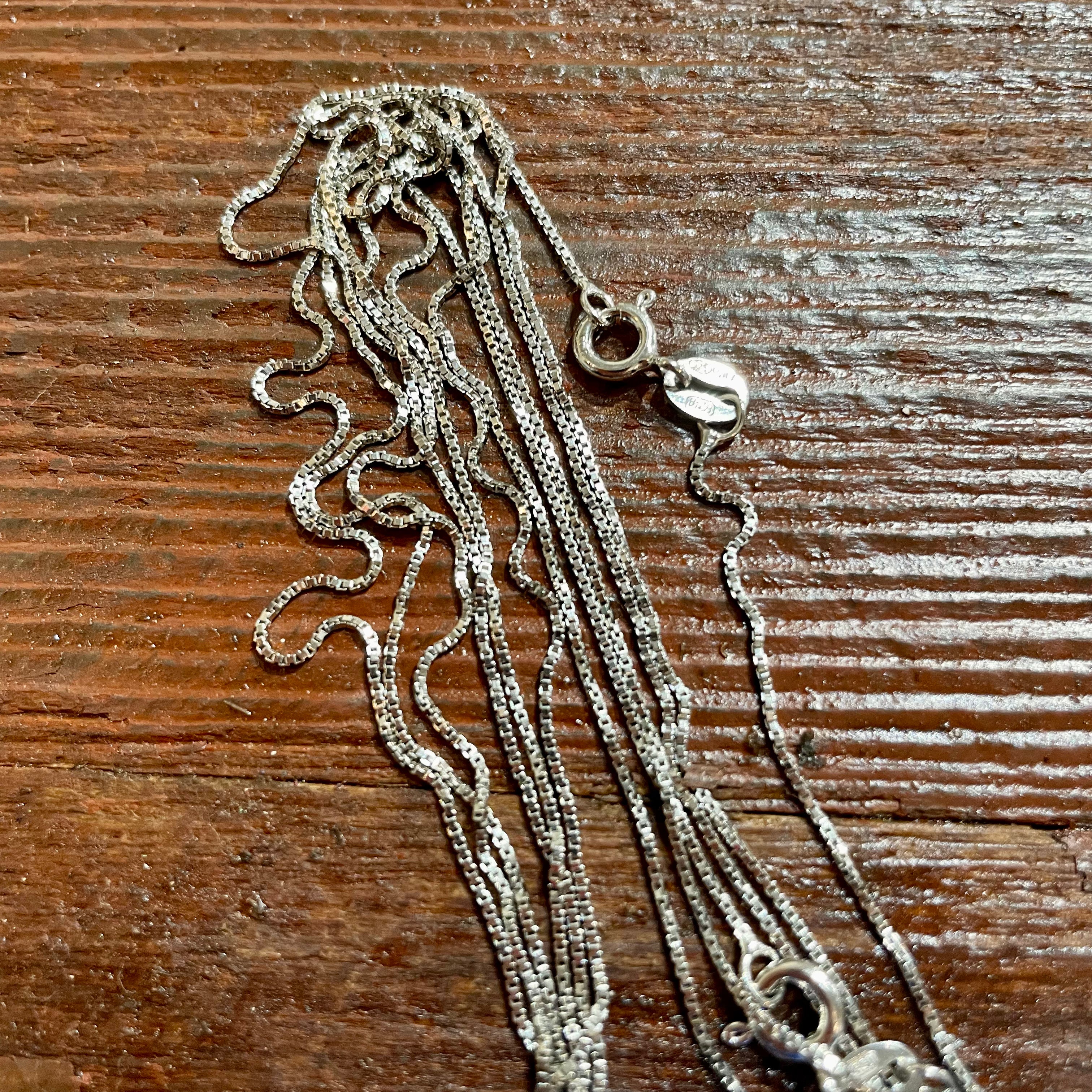 Sterling Silver Platuna Box Chain
