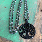Family Tree Crystal Necklace