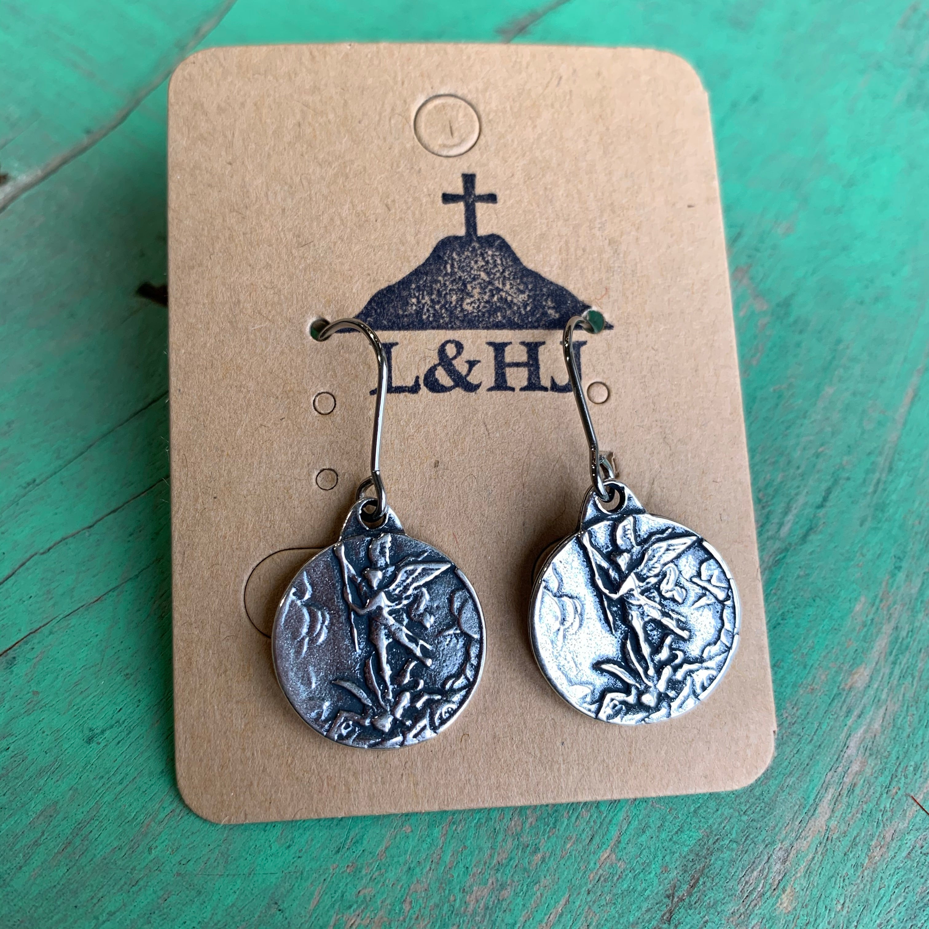 St Michael Earrings