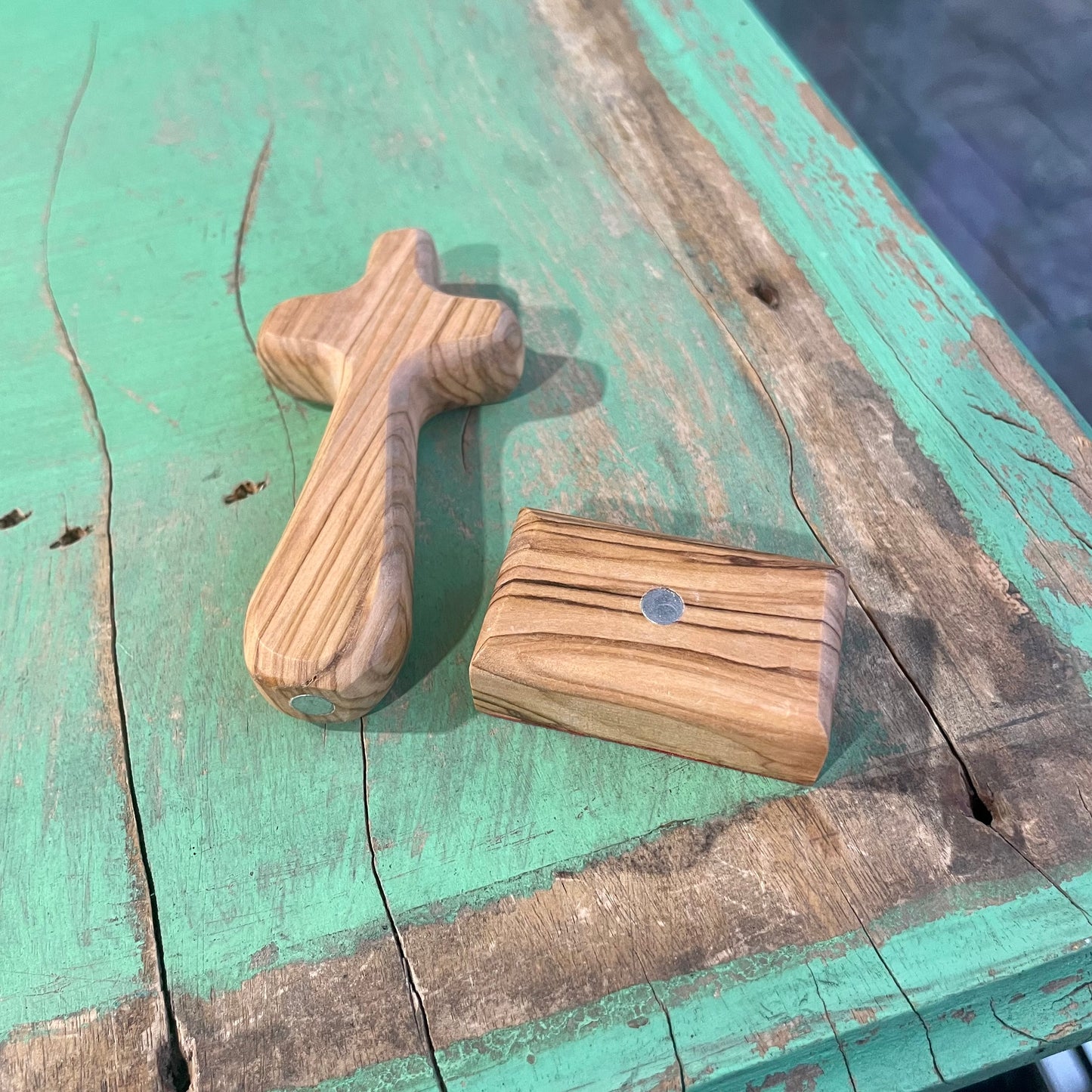 Wood Standing Hand Cross