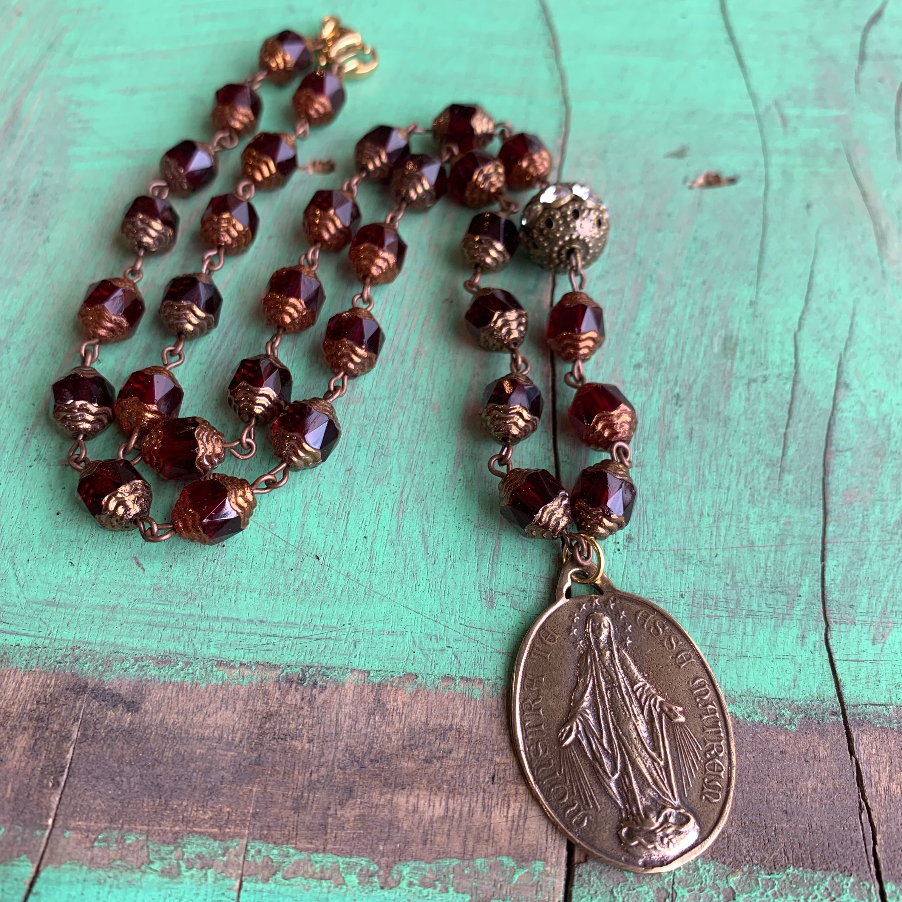Miraculous Medal Red Set