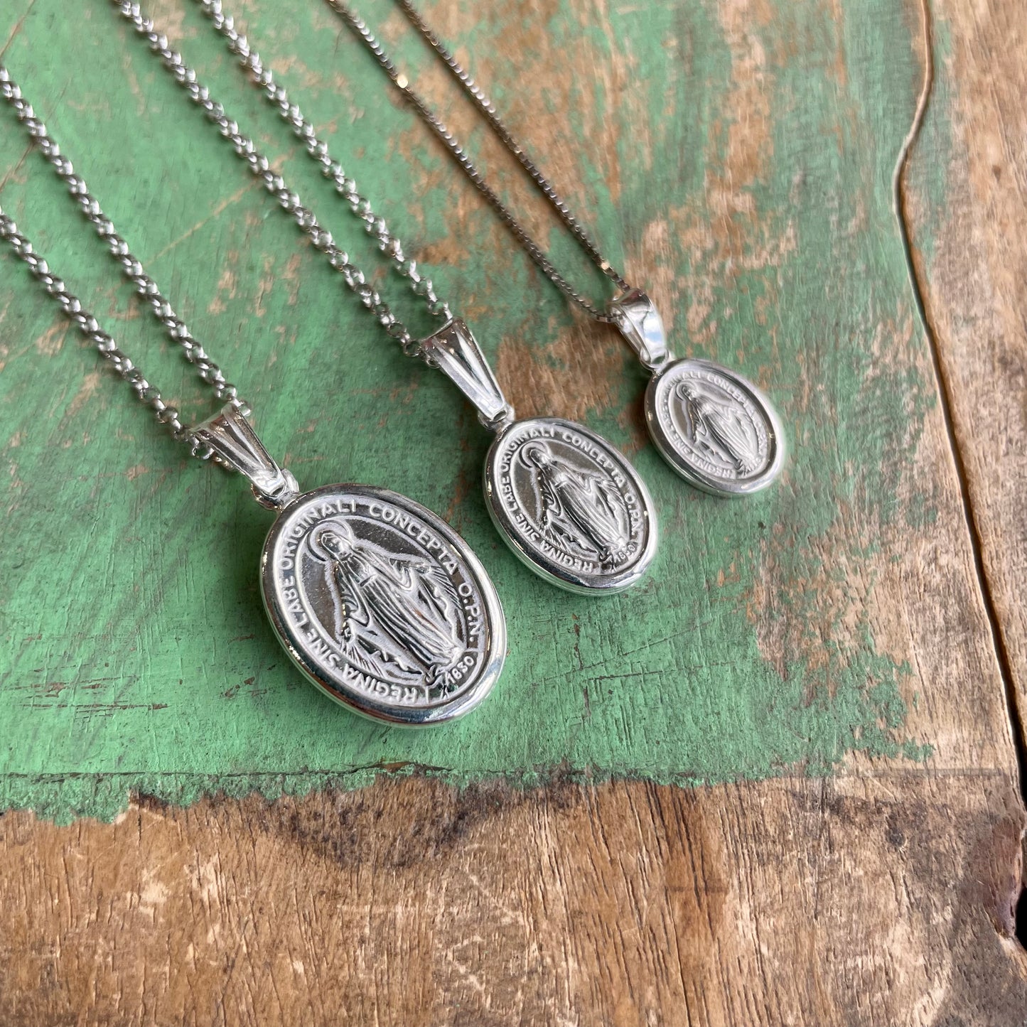 Italian Sterling Silver Miraculous Medals