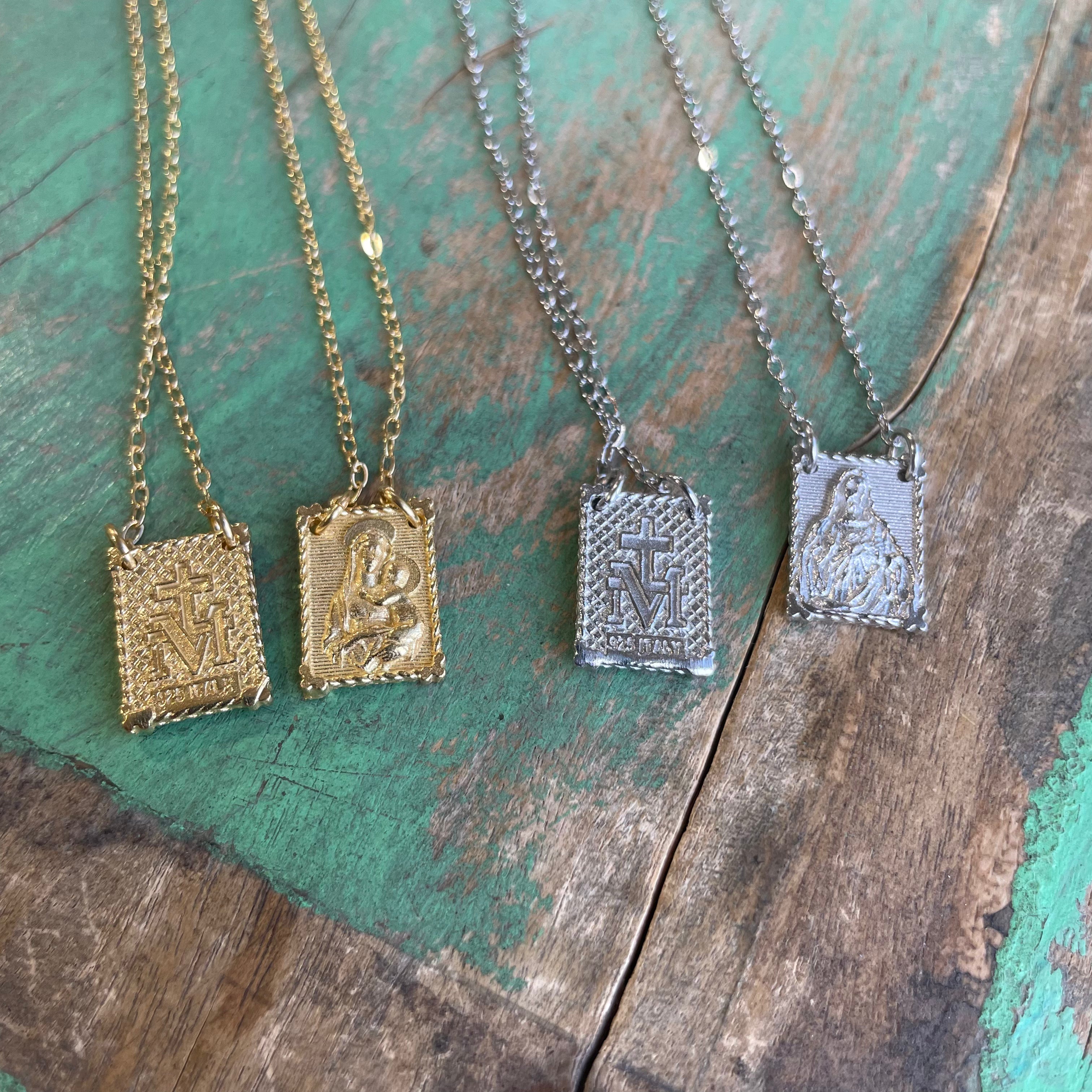 Italian Sterling Silver Scapular