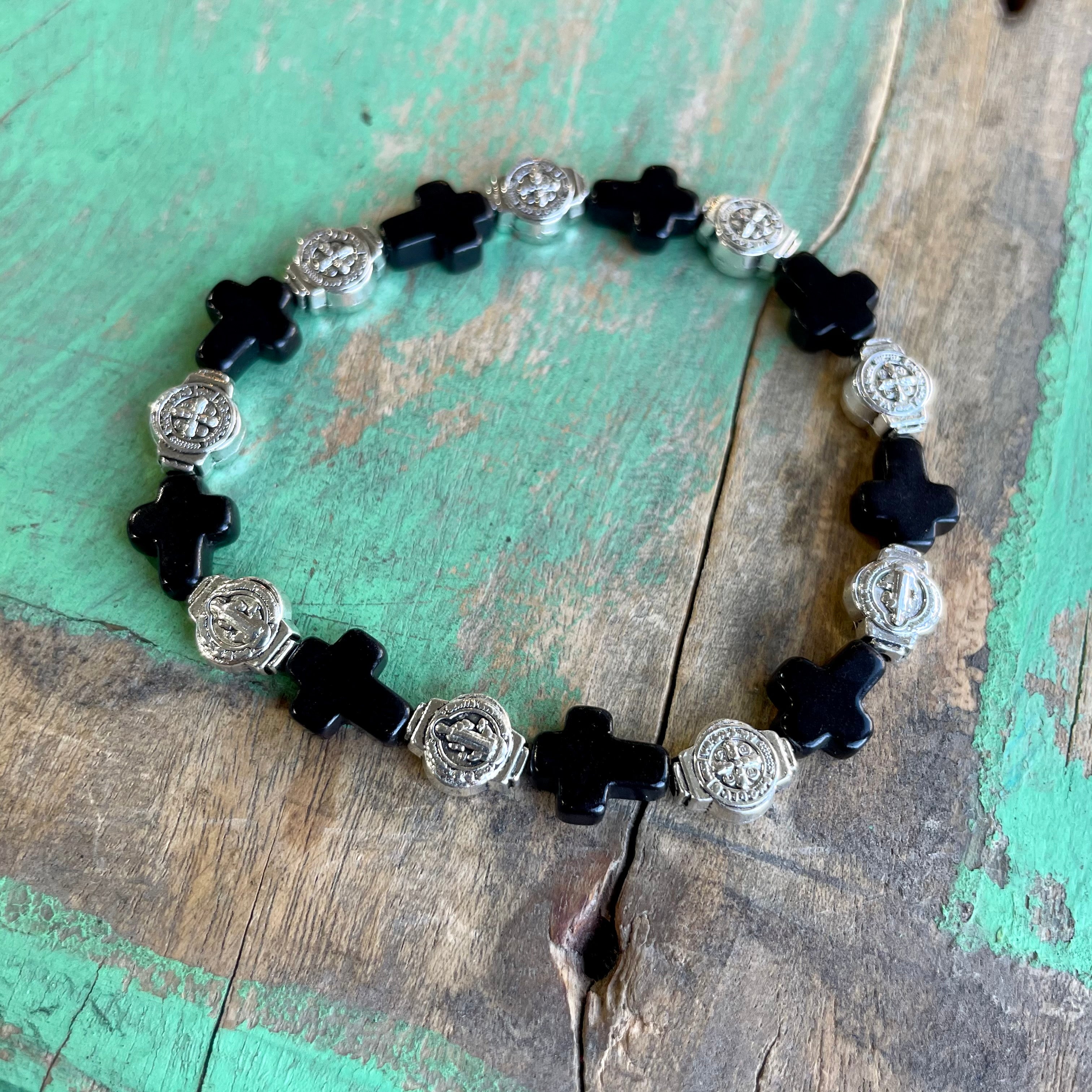 Cross Bead Blessings Bracelet