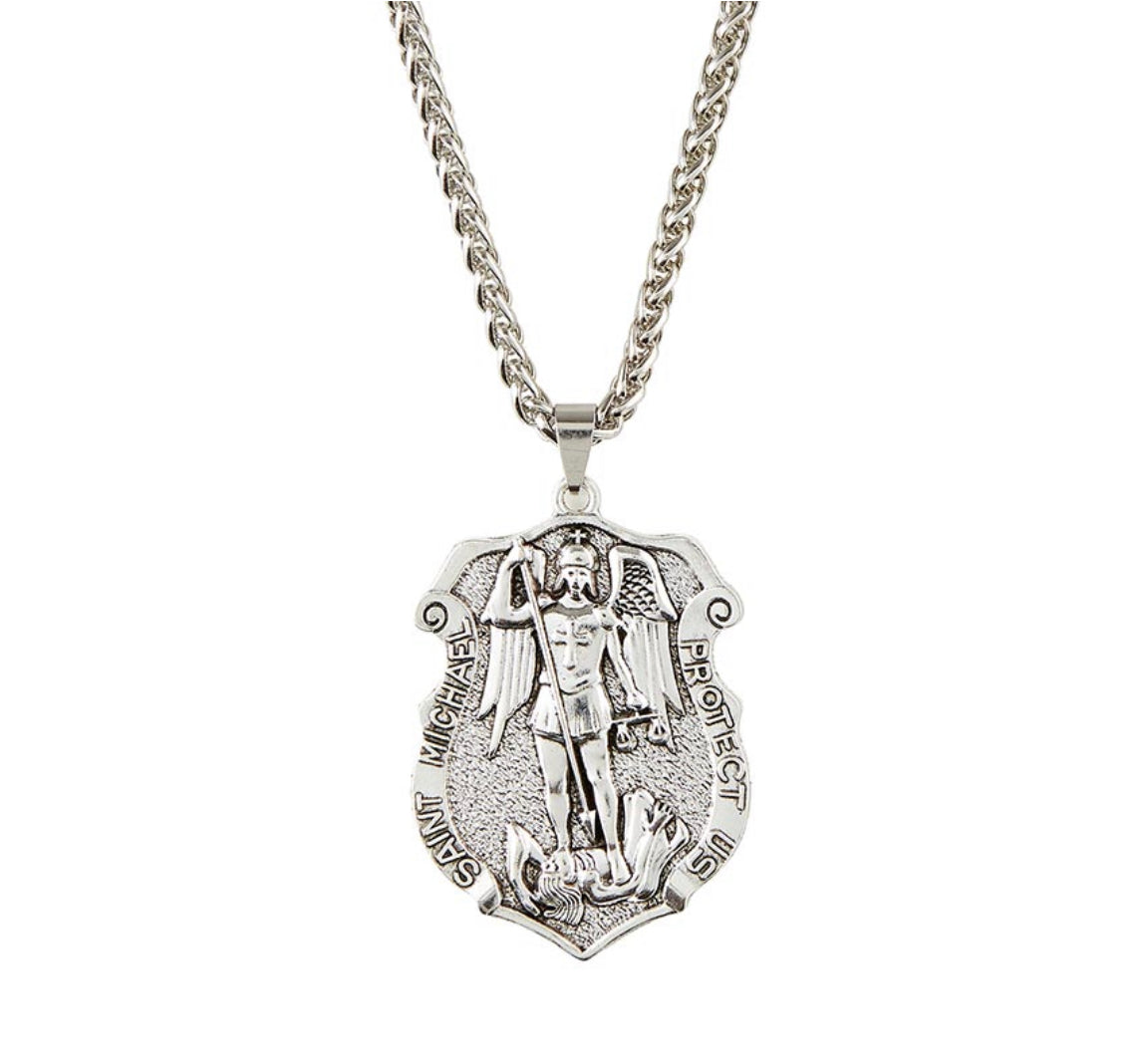 St Michael Shield Necklace