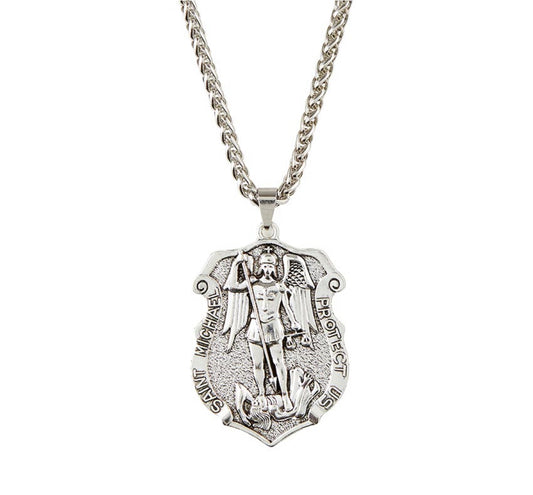 St Michael Shield Necklace