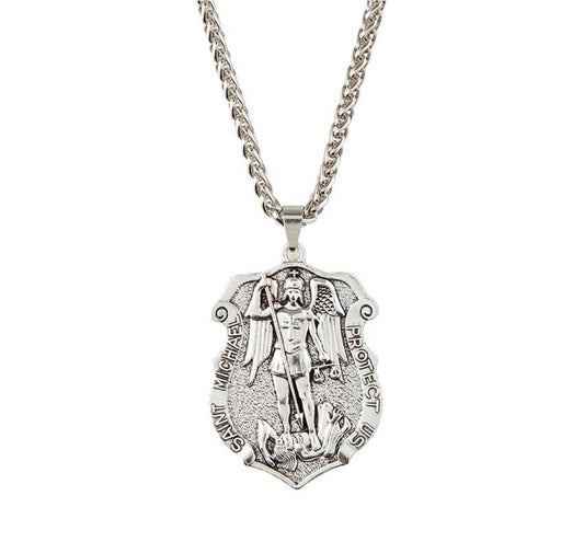 St Michael Shield Necklace