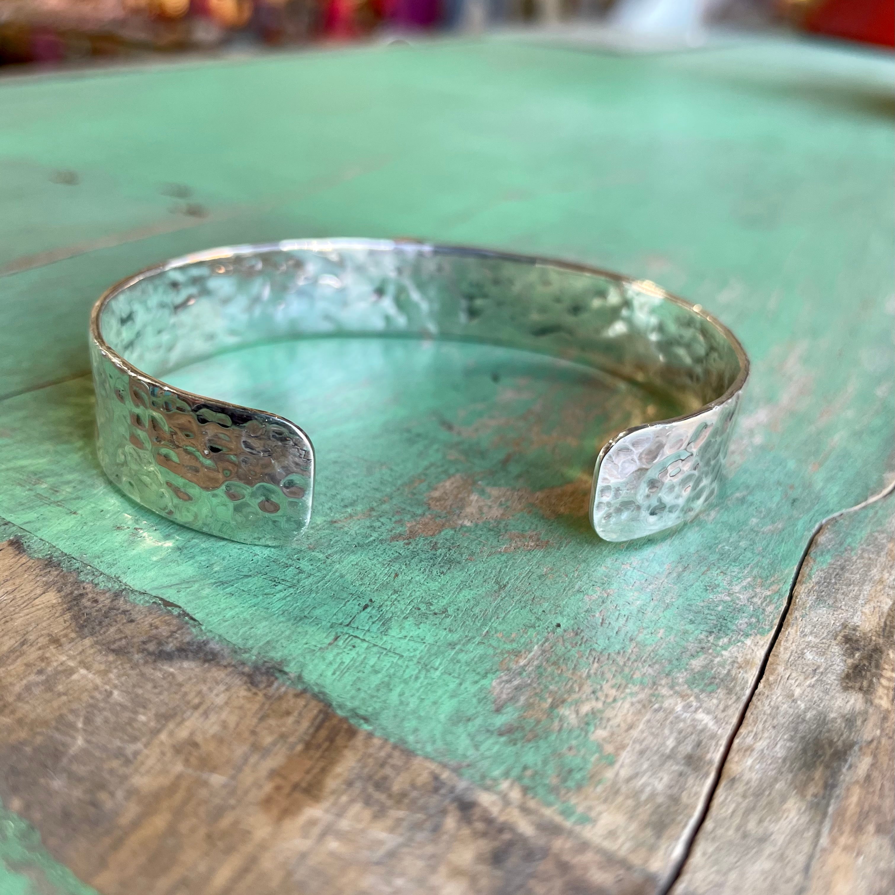 Small St Benedict Hammered Cuff