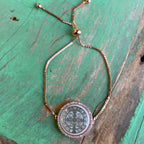 Mother of Pearl St. Benedict Adjustable Bracelet