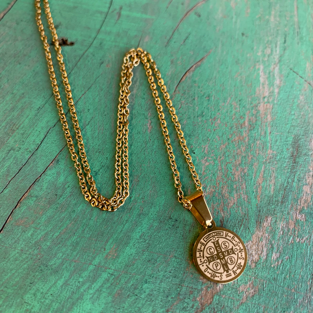 Small Saint Benedict Necklace
