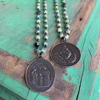 Green Tiger Eye Faith Necklace