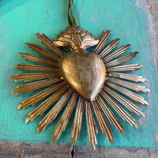 Sacred Heart Sun Rays Ornament