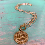 Big Paperclip St Benedict Necklace and Bracelet