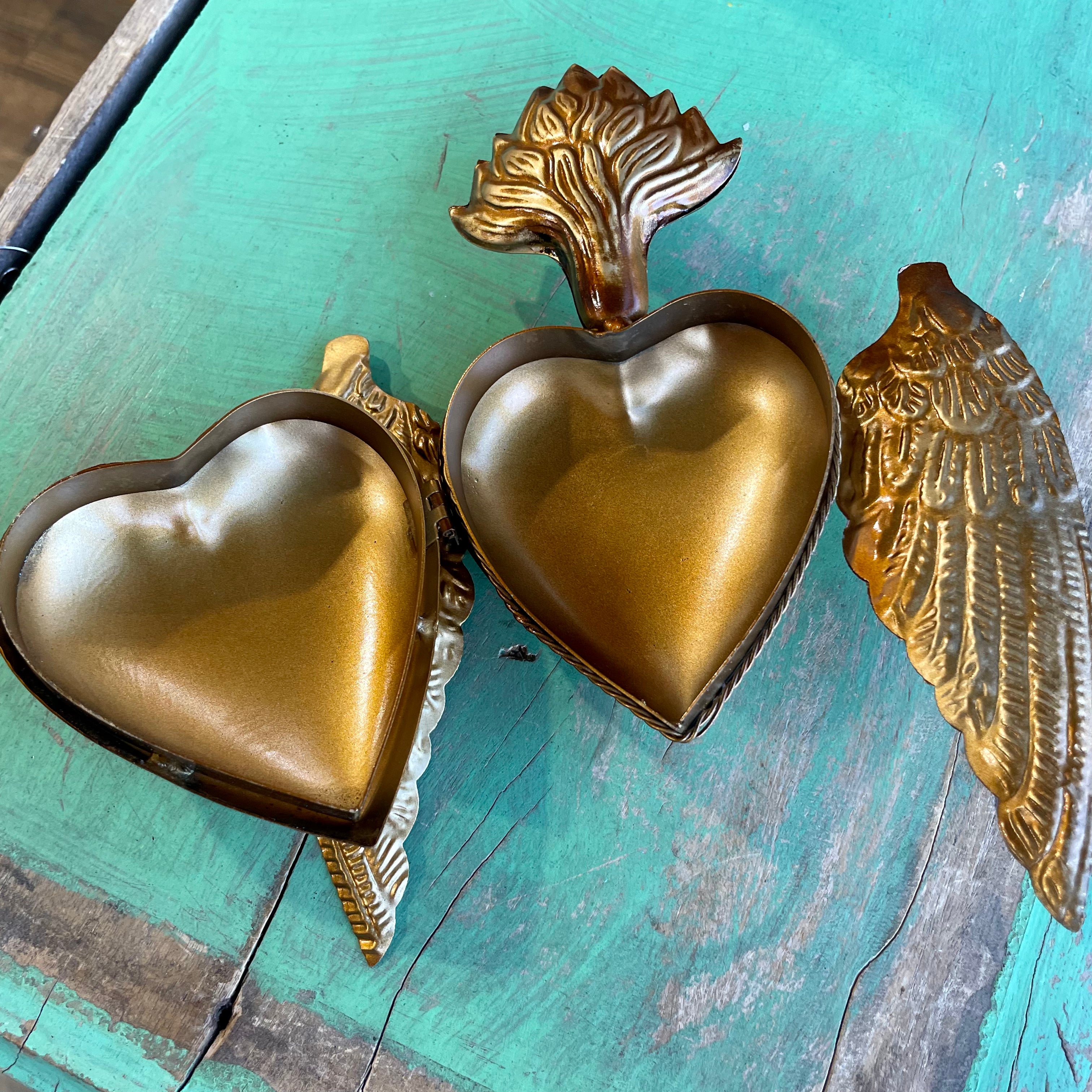 Sacred Heart Box with Wings