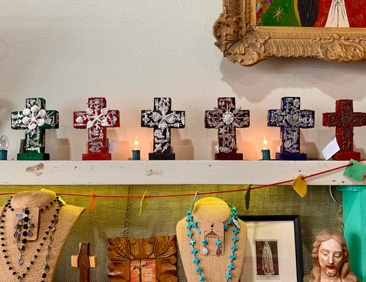 Milagros Small Standing Crosses