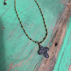 Two Toned Hematite Adjustable Faith Necklaces