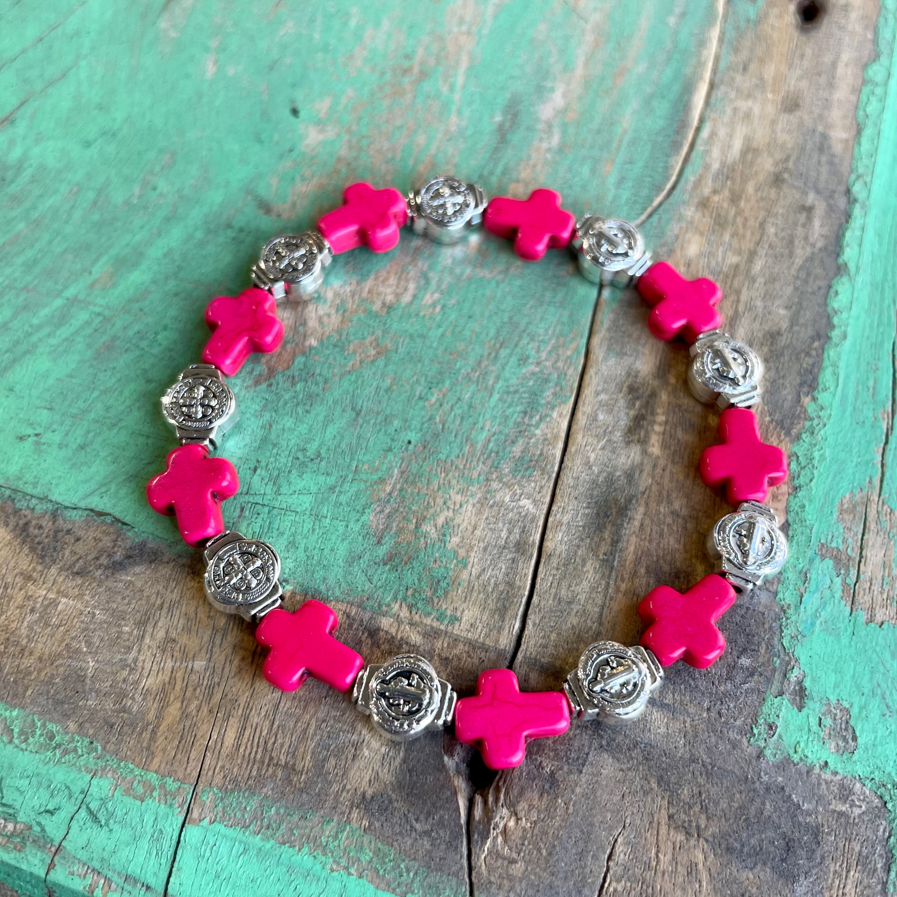 Cross Bead Blessings Bracelet