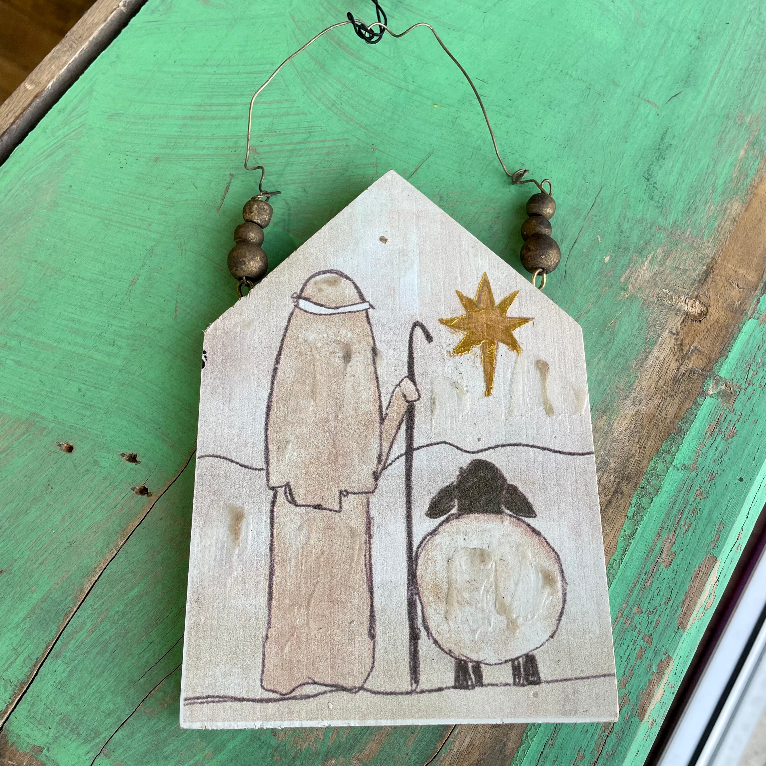 Wooden Holy Image Ornaments