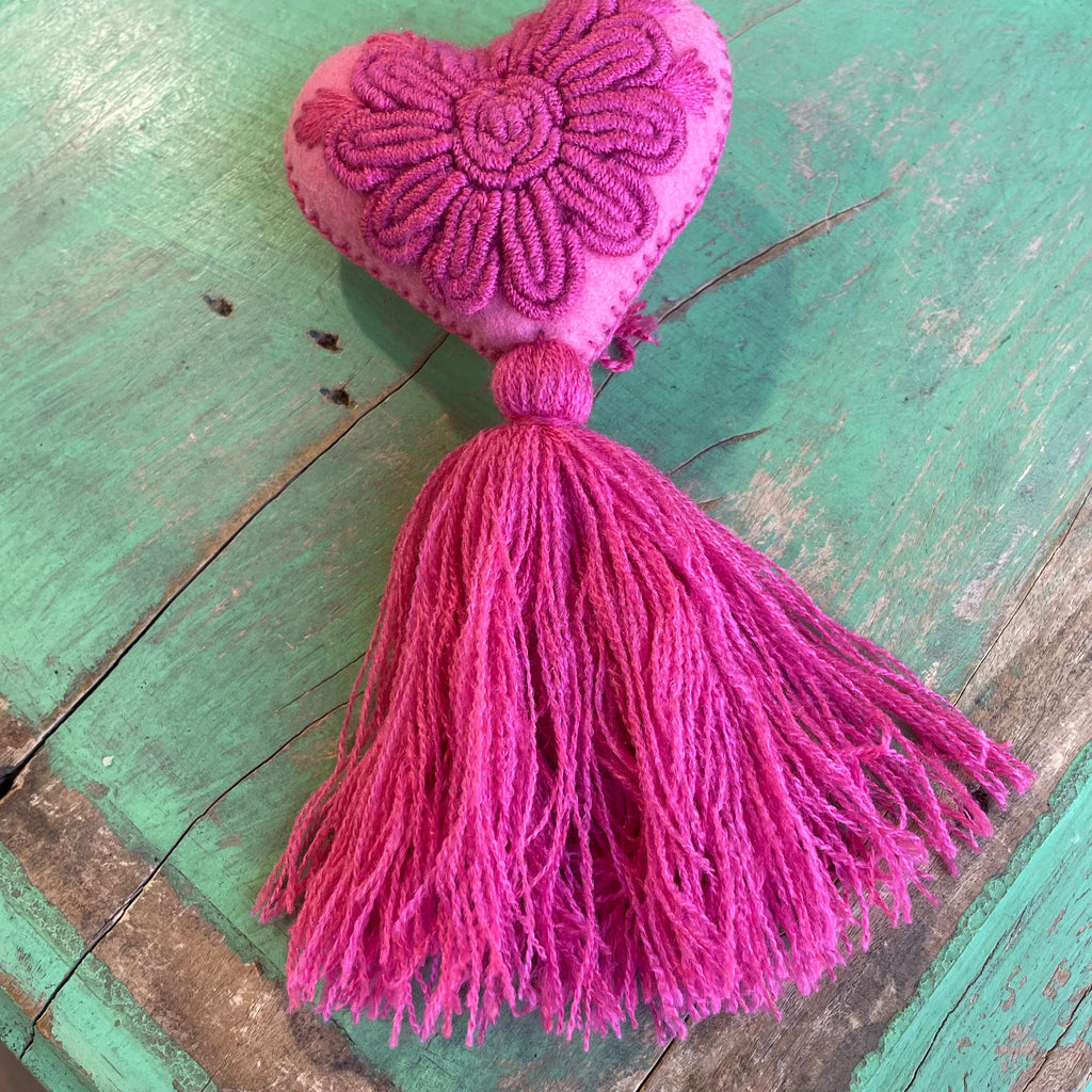 Solid Heart Tassel Blessings