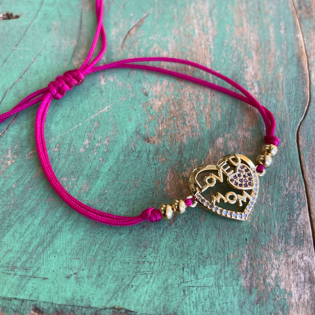 Love U Mom Adjustable Bracelet