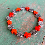 Cross Bead Blessings Bracelet