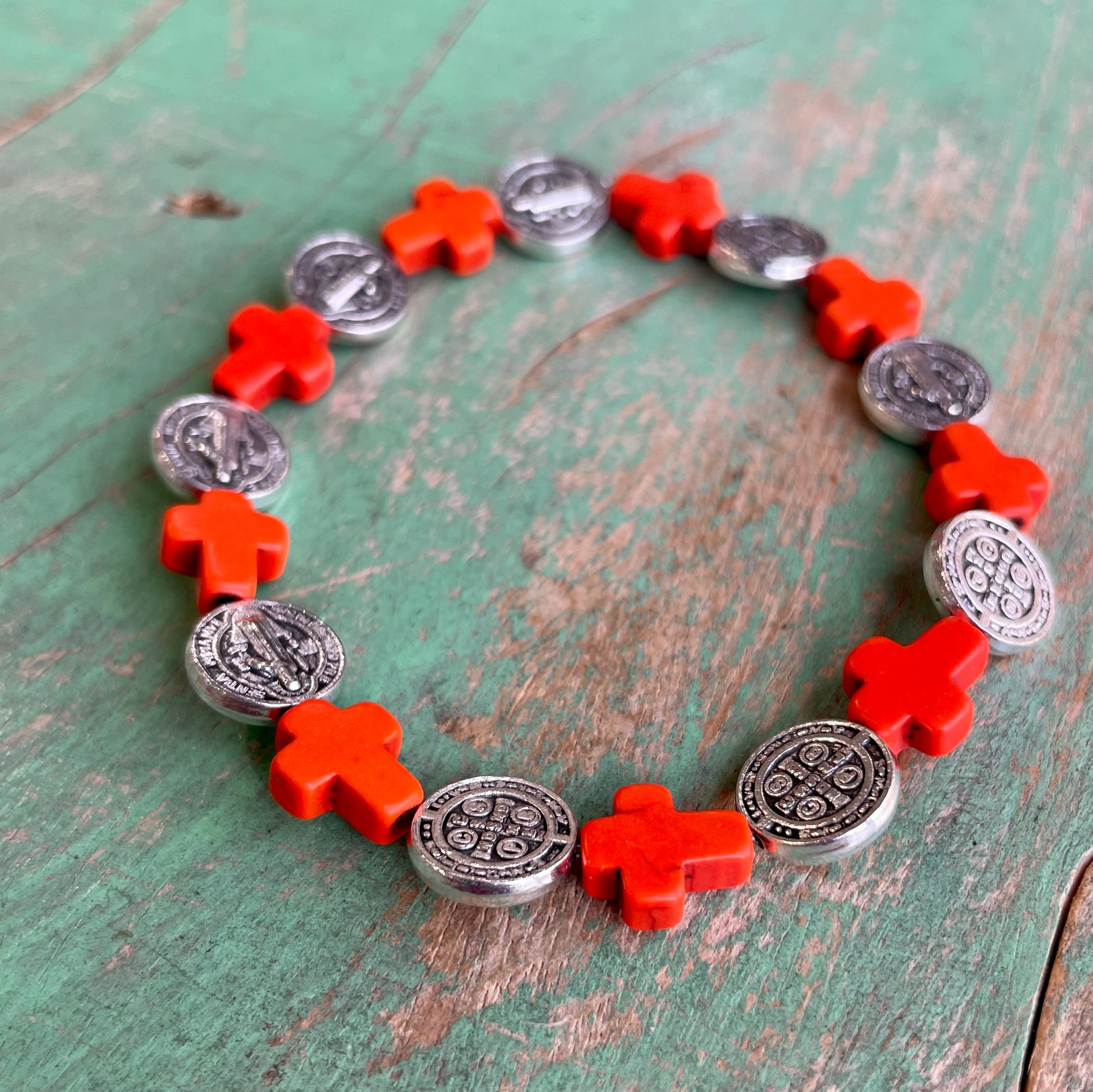 Cross Bead Blessings Bracelet