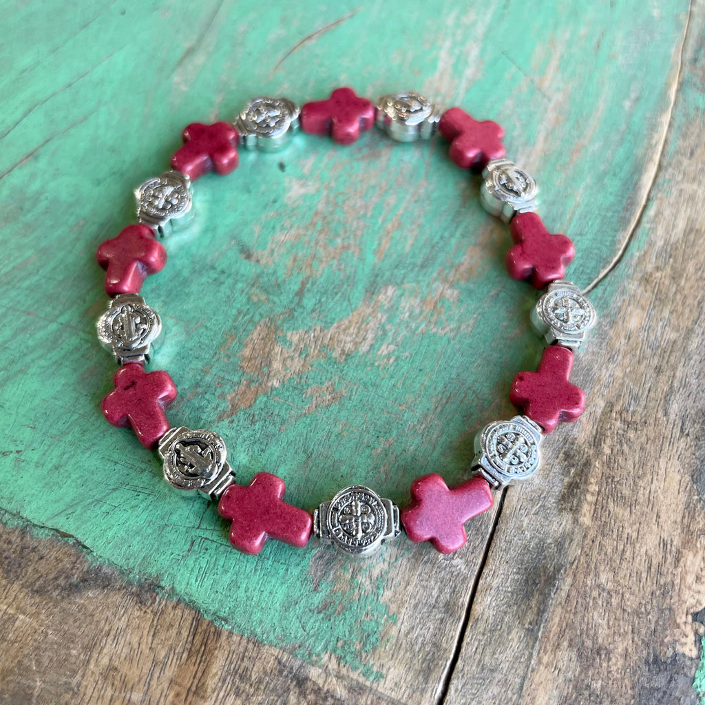 Cross Bead Blessings Bracelet