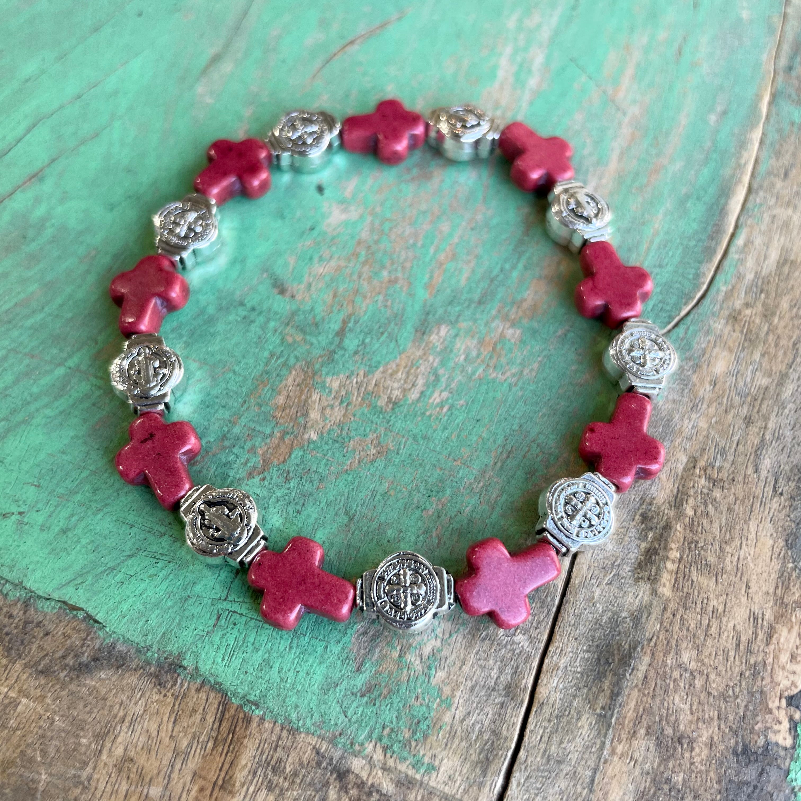 Cross Bead Blessings Bracelet