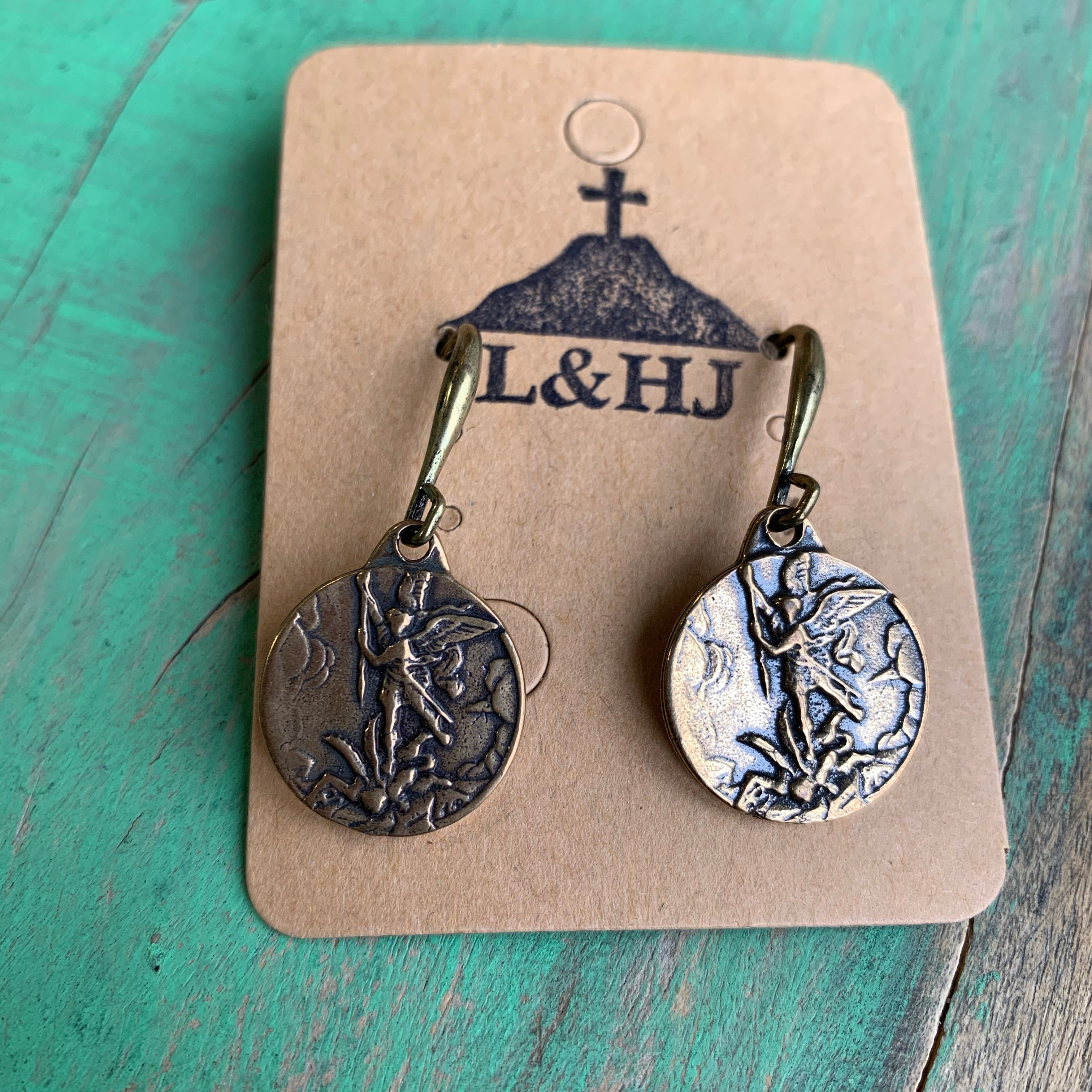 St Michael Earrings