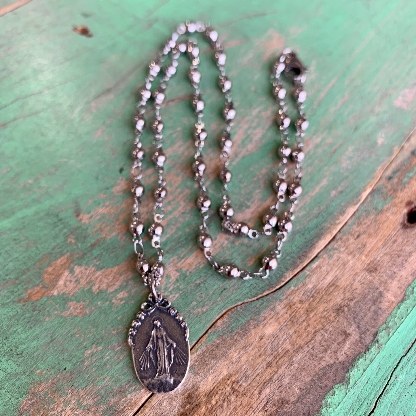 Miraculous Medal Ball Chain