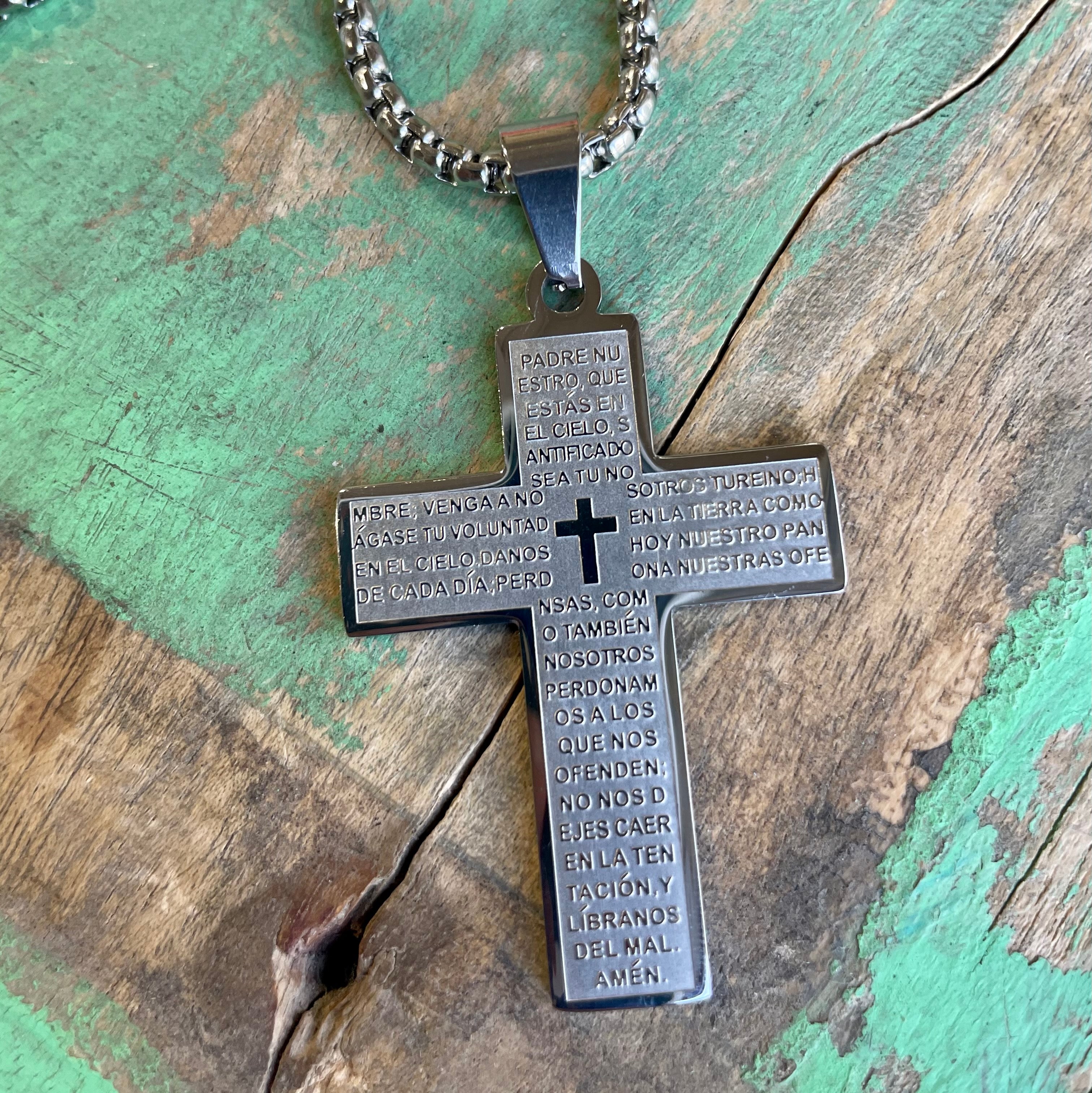 Padre Nuestro Cross Necklace