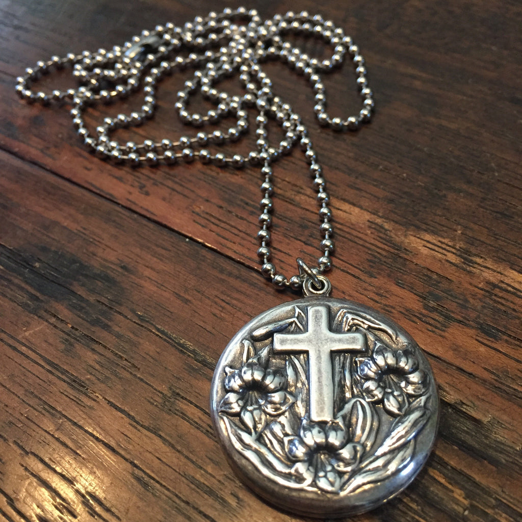 Stainless Steel Ball Chain Prayer Necklace