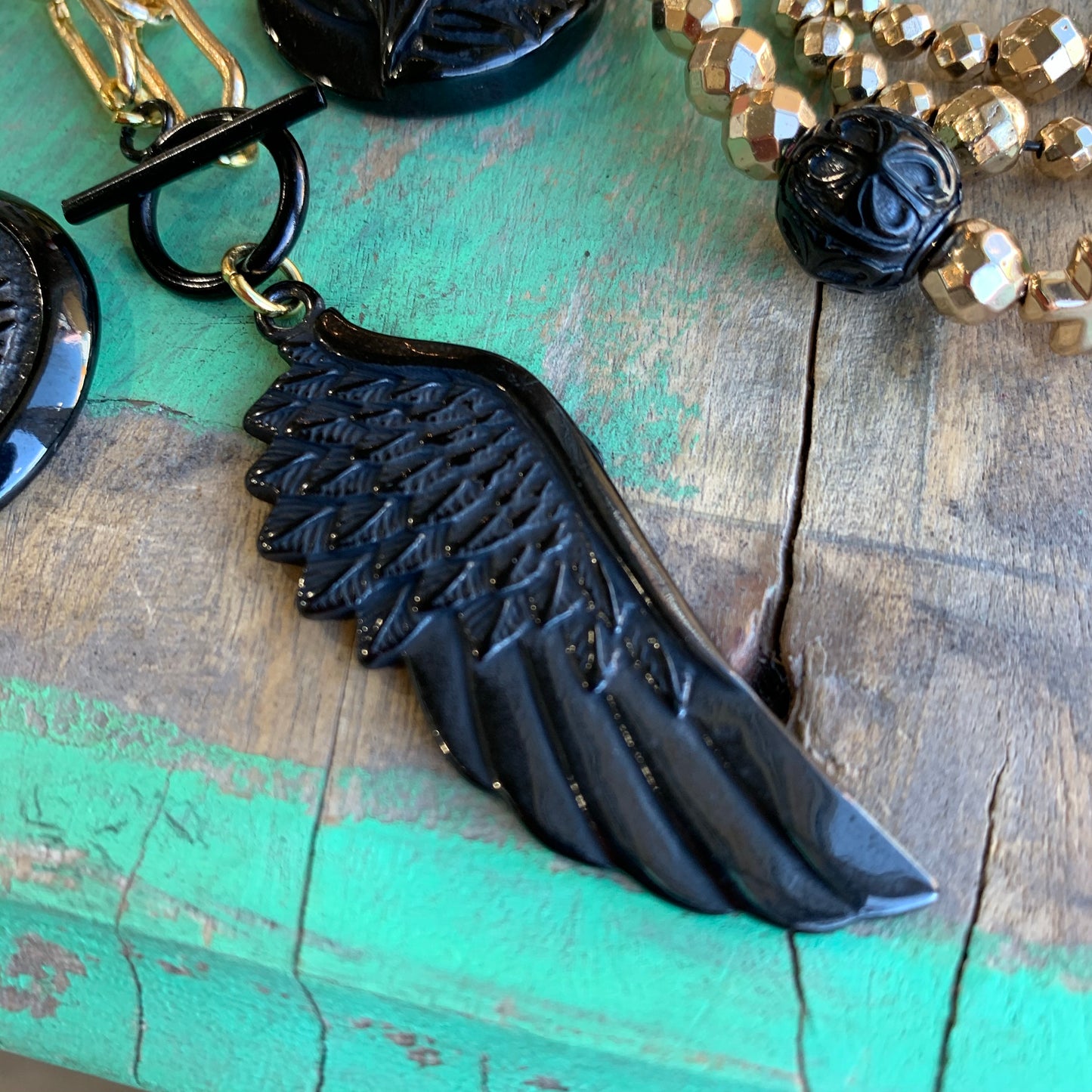 Angel Wing Necklace and Earrings