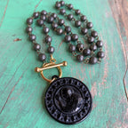 Pyrite St Benedict Toggle Necklace