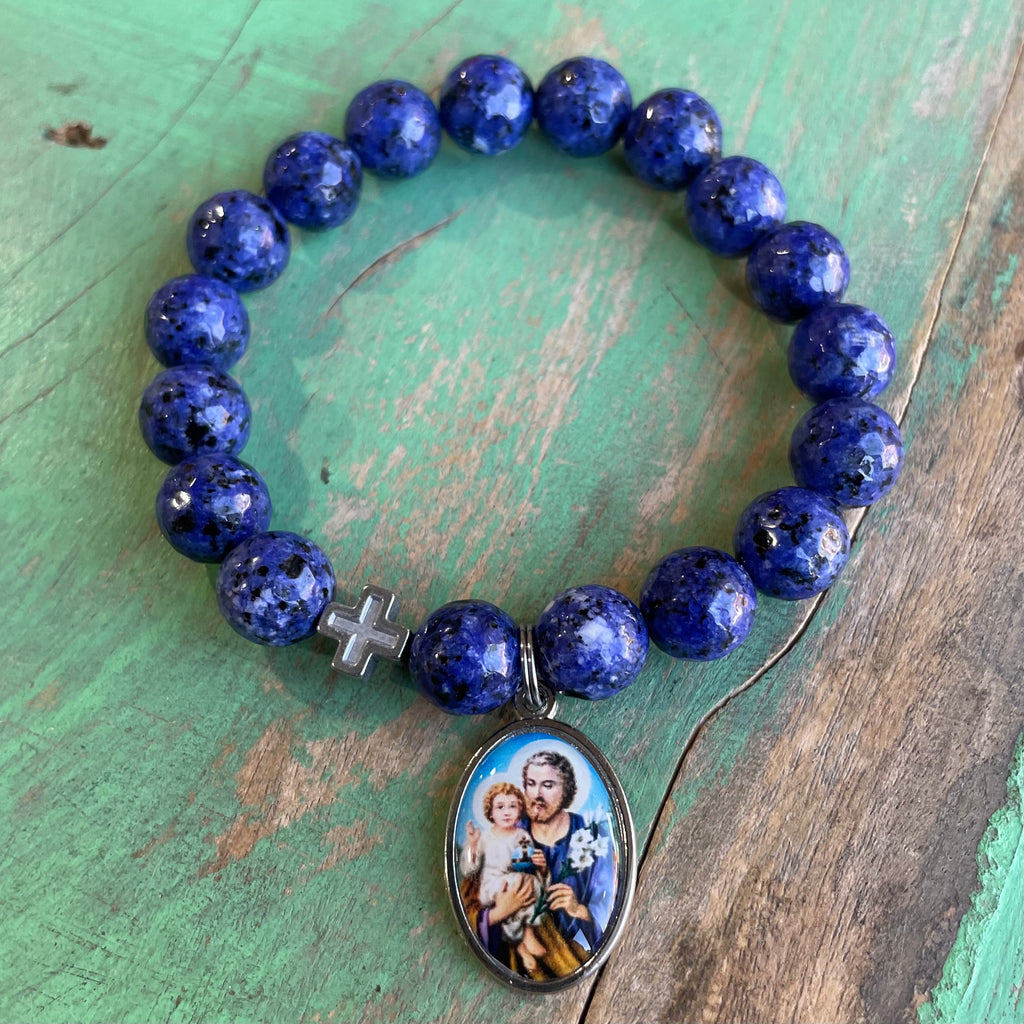 Blue St Joseph Bracelet