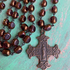 Bronze and Plum Faith Necklace