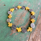 Cross Bead Blessings Bracelet