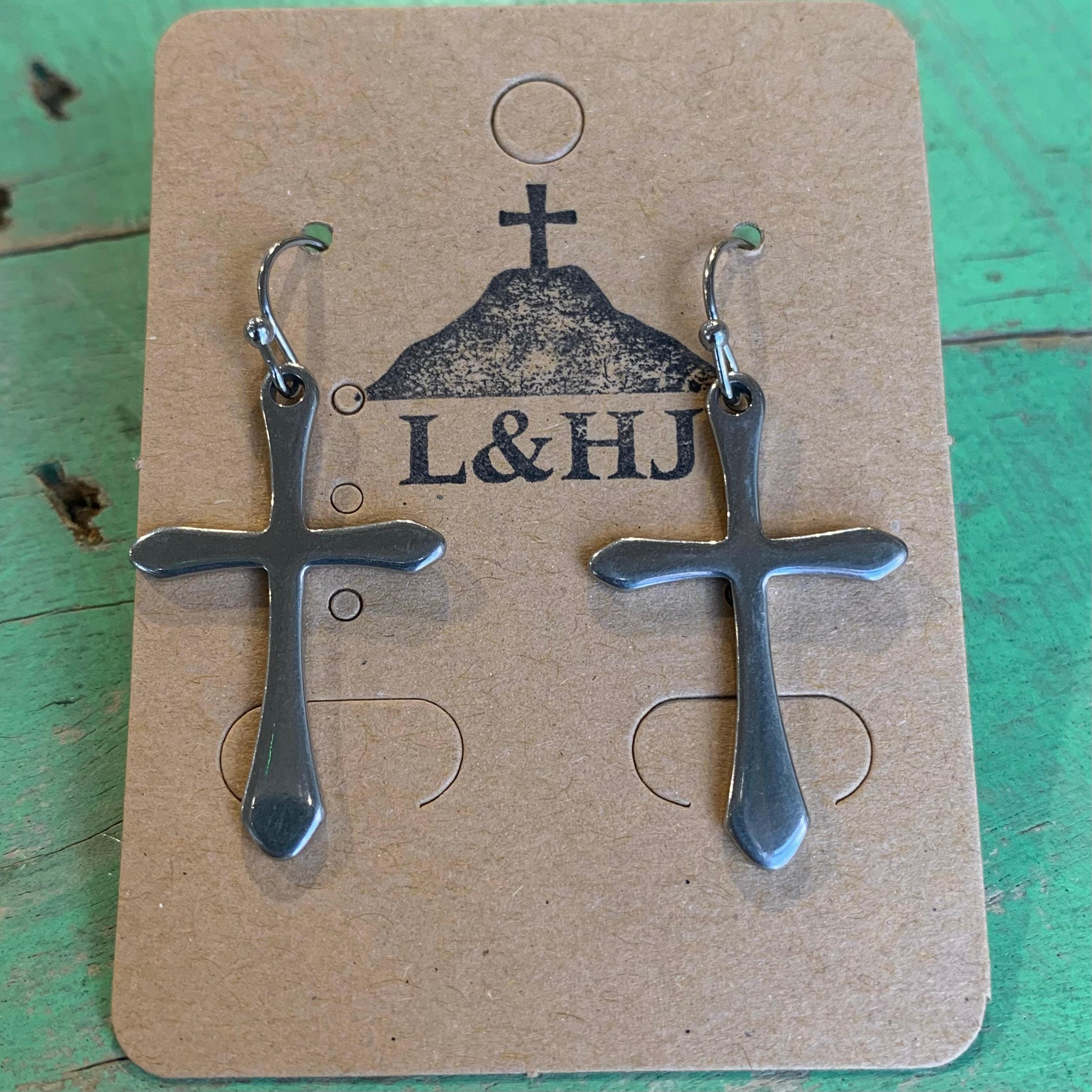 Big Cross Earrings