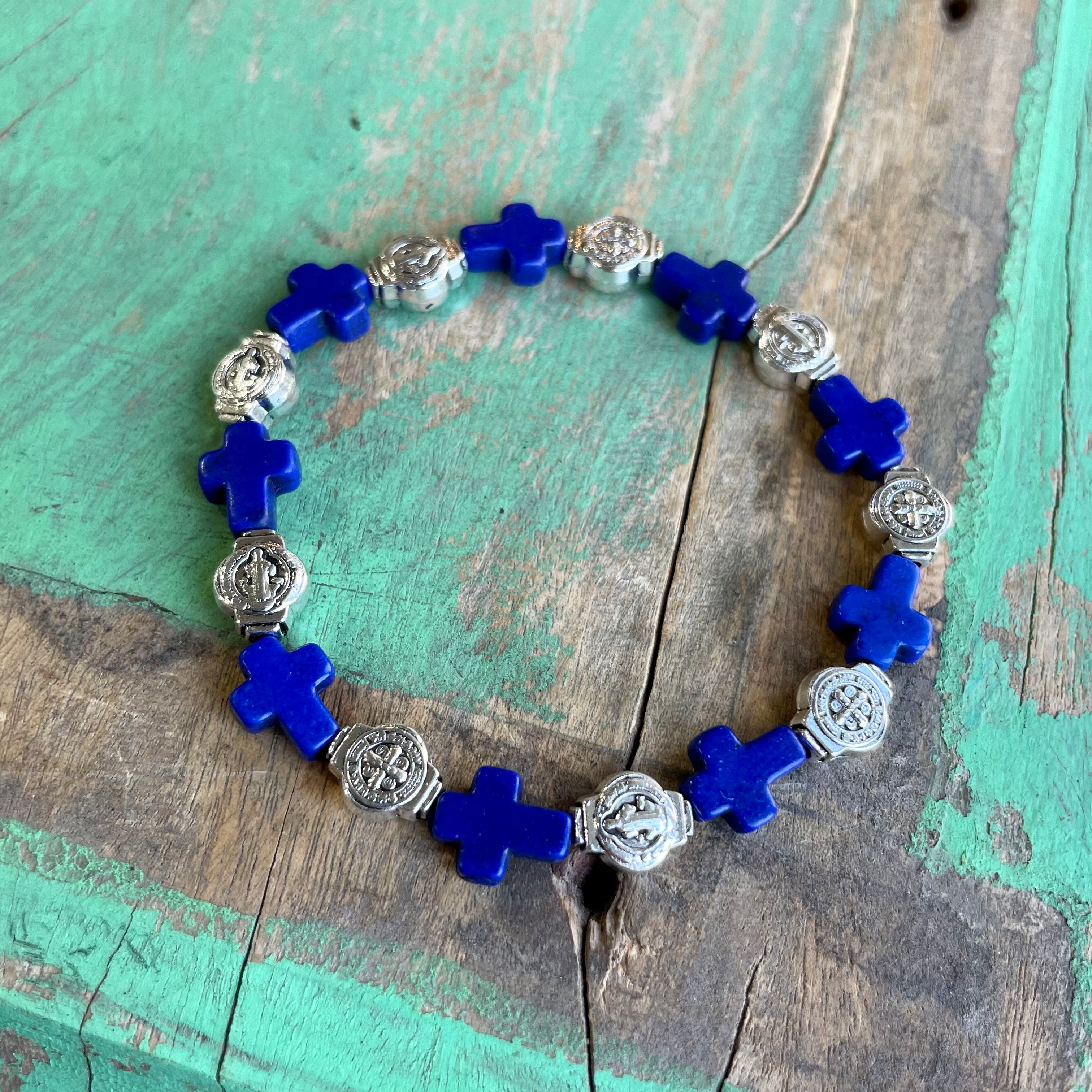 Cross Bead Blessings Bracelet