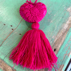 Solid Heart Tassel Blessings