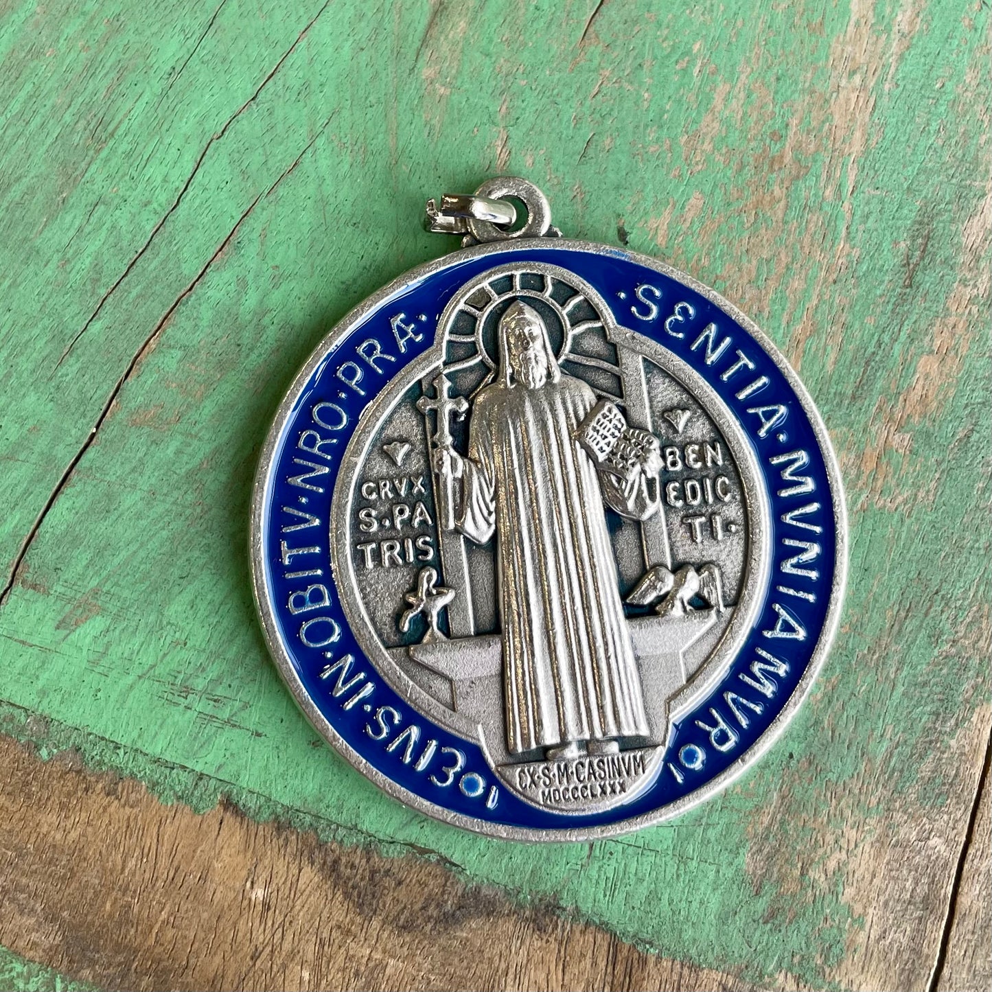 Big Enamel St Benedict Medal