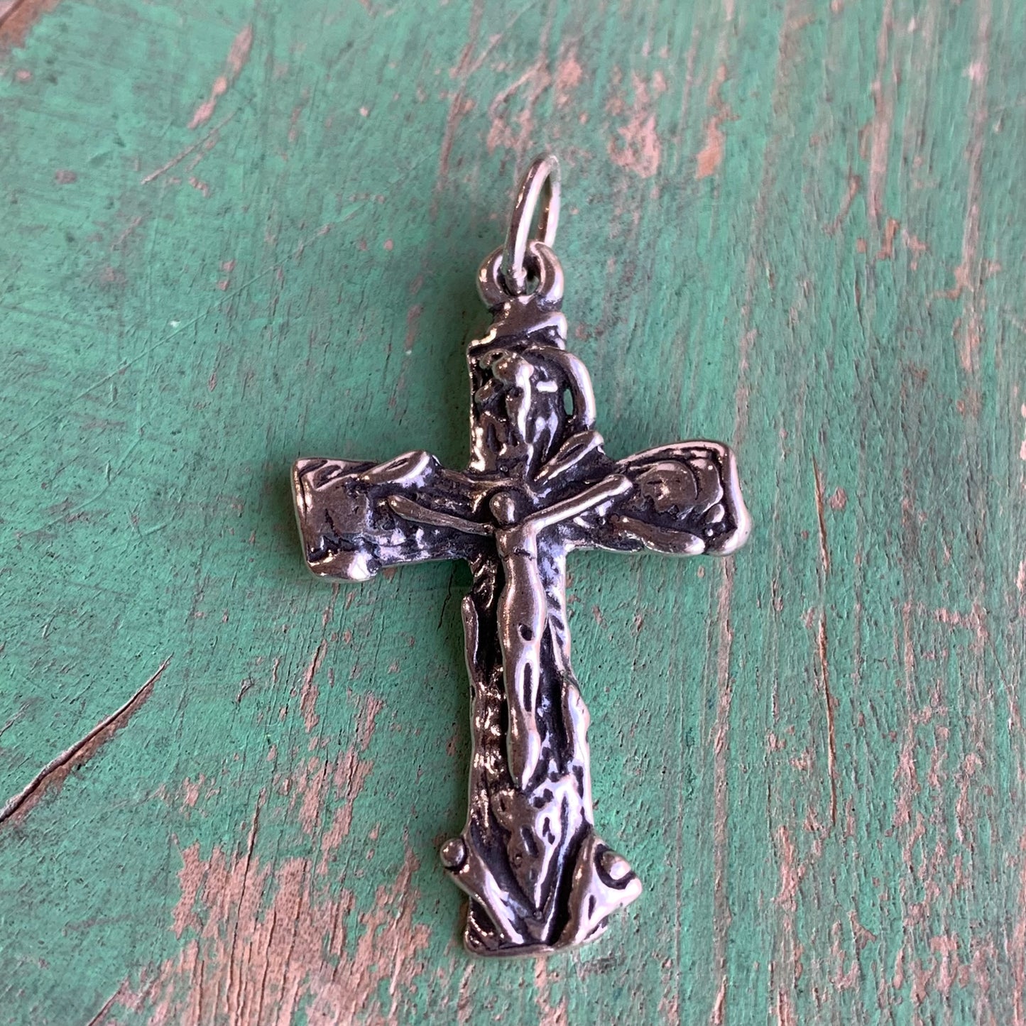 Sterling Silver Tree Crucifix