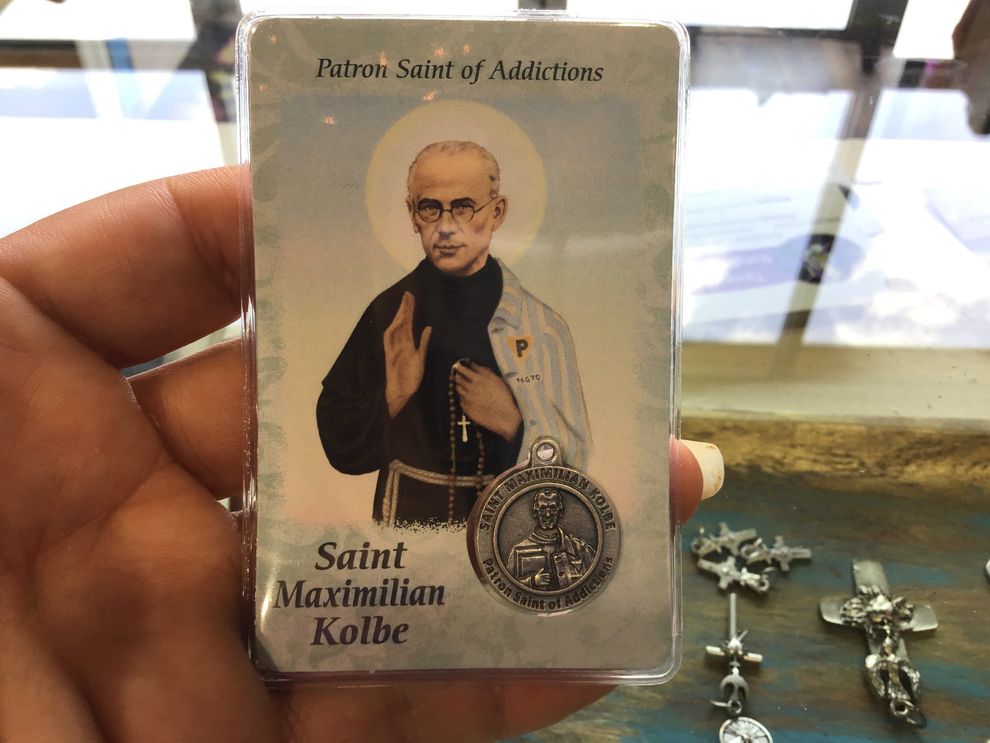 Healing Saints Prayer Cards with Medals