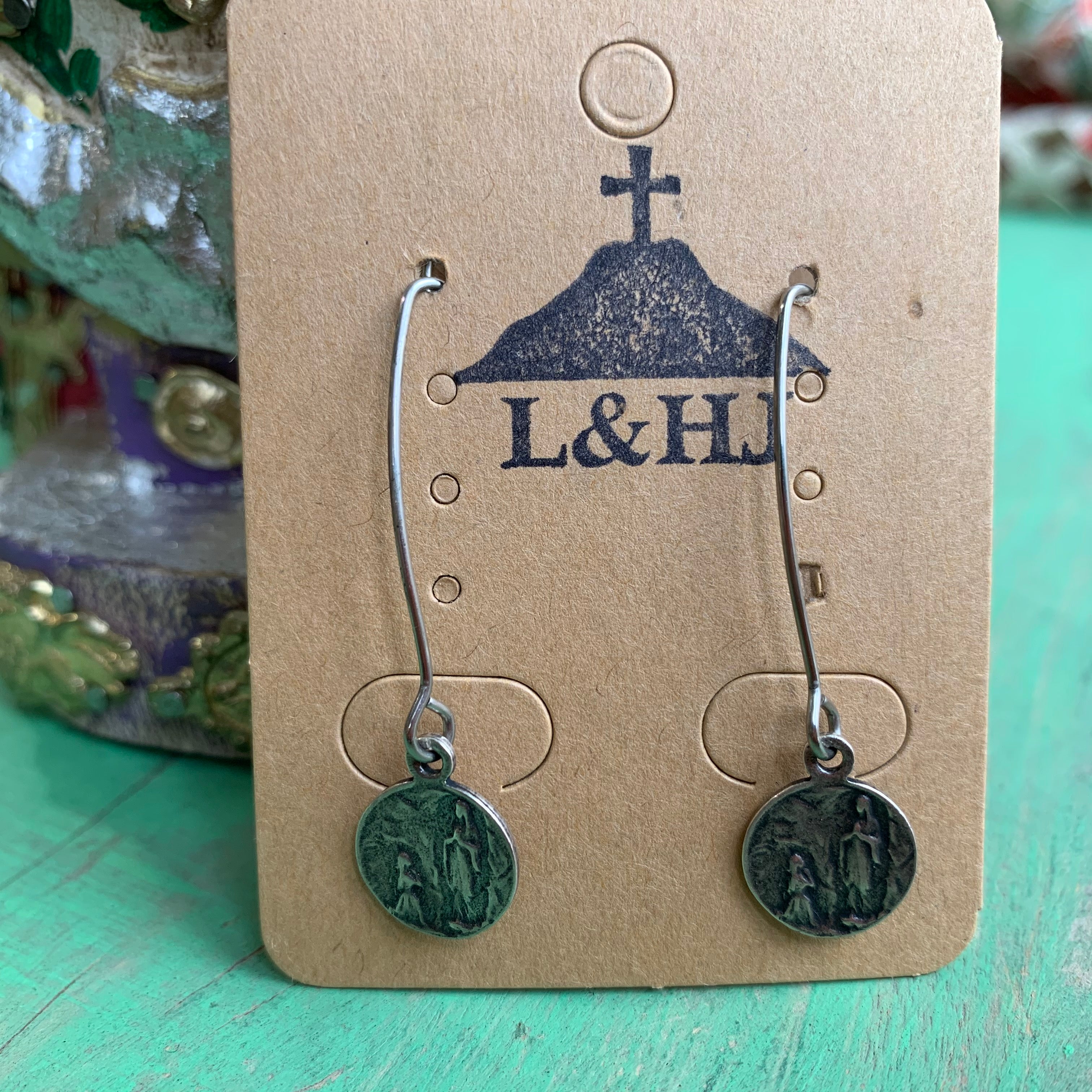Long Hook Faith Earrings