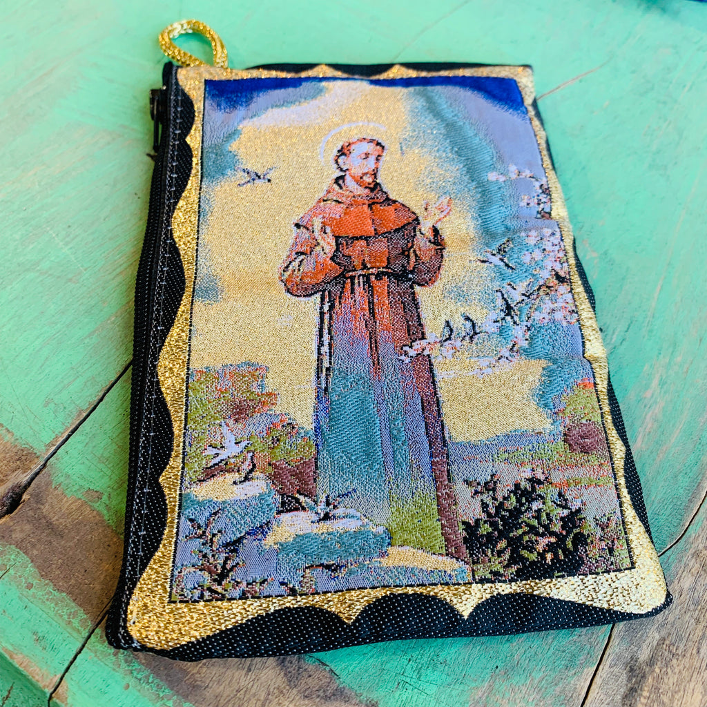 Large Rosary Pouches of Saints