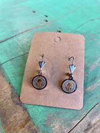 St. Benedict Two-Toned Stainless Steel Earrings