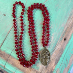 Long Crystal Faith Necklaces