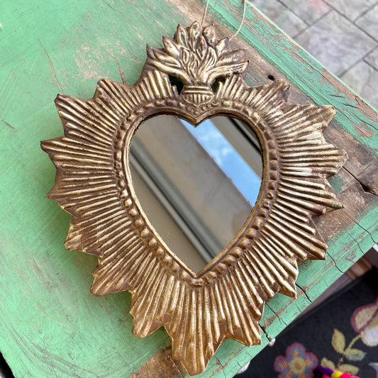 Tin Rays Sacred Heart Mirror