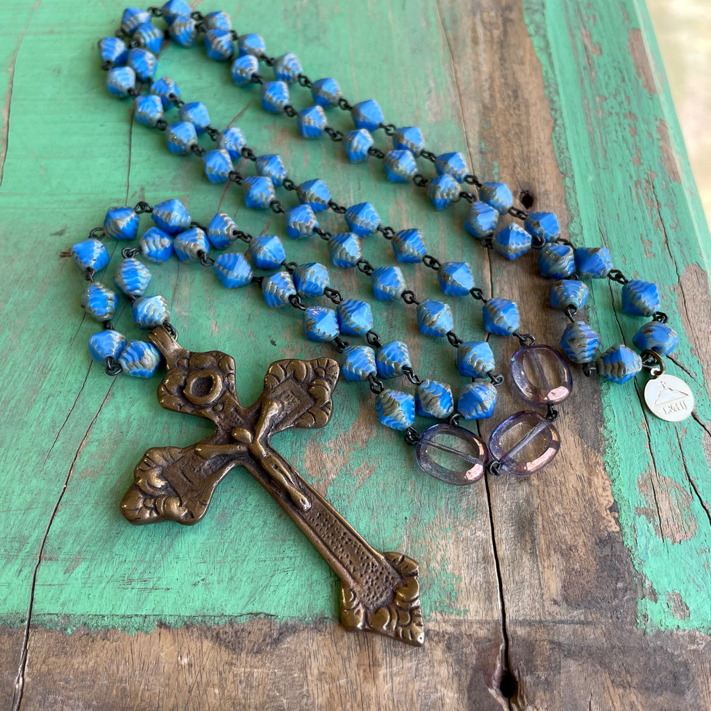 Brass Crucifix Signature Necklace